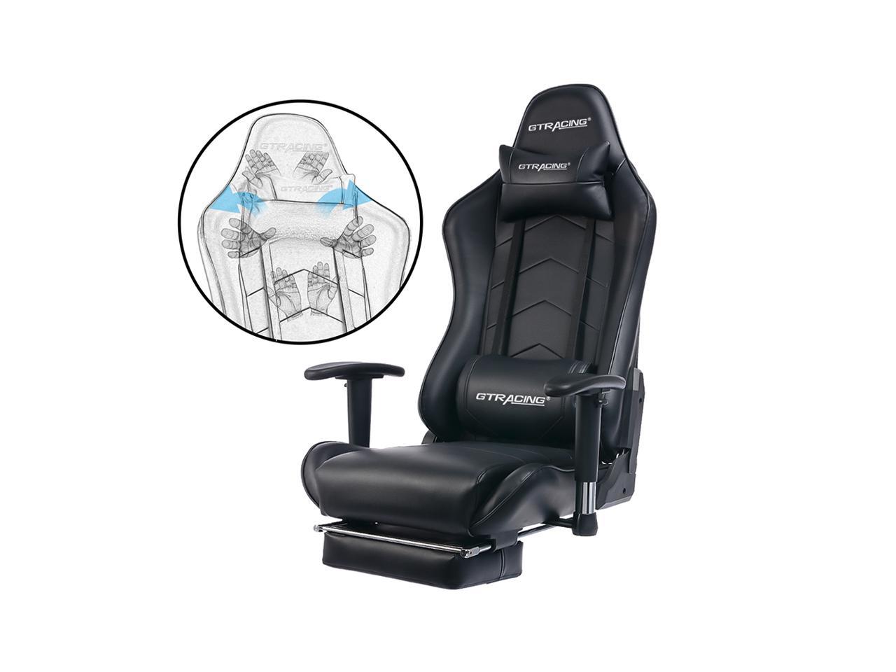 New Gtracing Gaming Chair With Footrest with Simple Decor