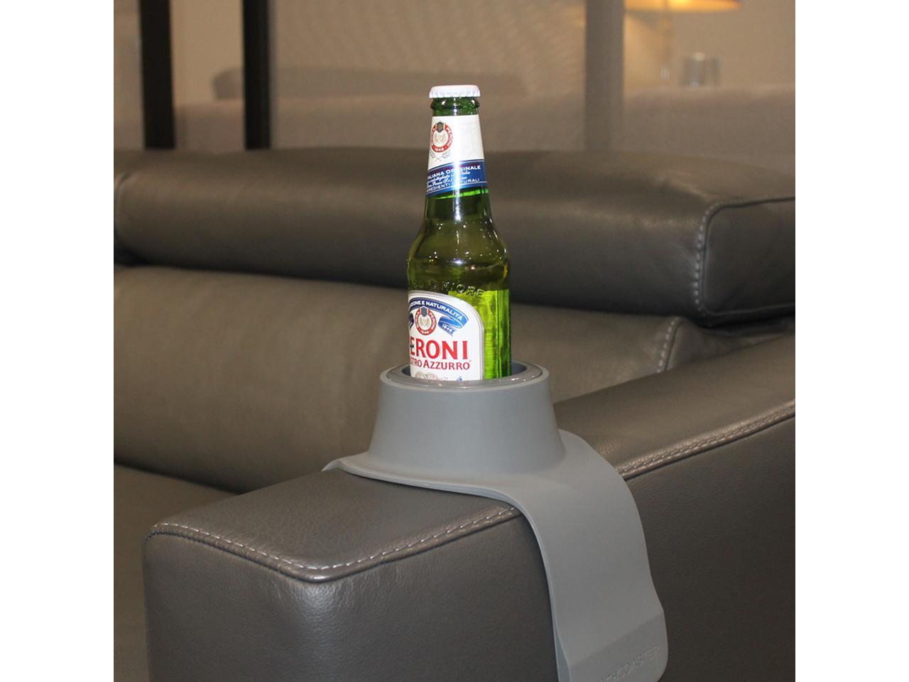 CouchCoaster Weighted Drink Holder One Size Fits All Drinks, Mocha