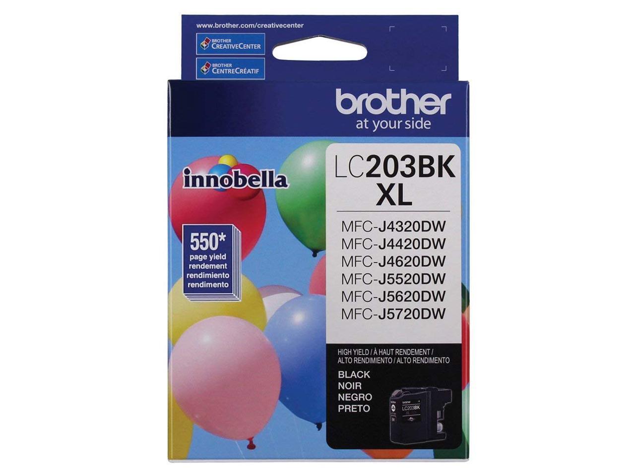 Brother MFCJ4620DW (LC203BK) High Yield Black Ink Cartridge (550 yield
