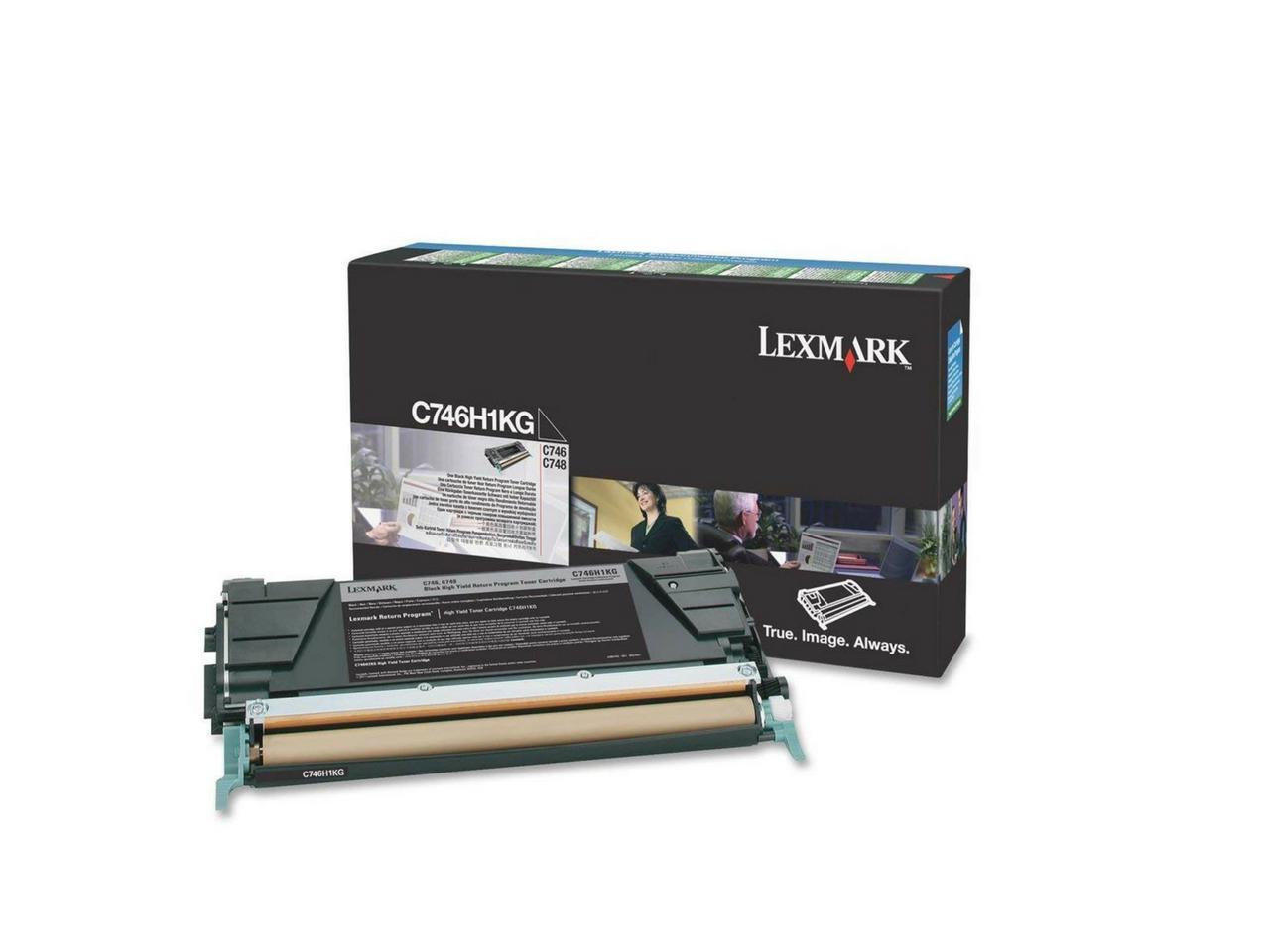 Lexmark C746 High Yield Black Return Program Toner Cartridge (12,000