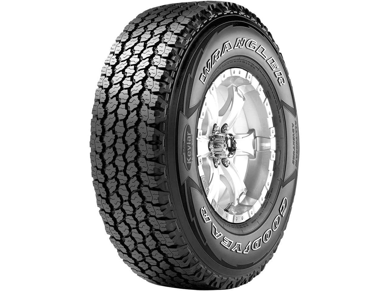 1) New Goodyear Wrangler AT Adventure W/ Kevlar 245/75R16 111T 640 AB Tires  