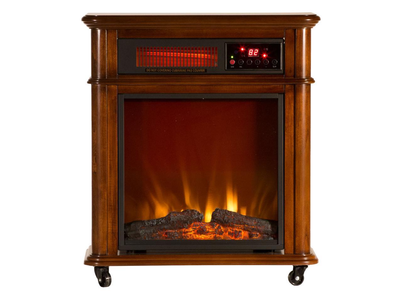 Comfort Glow Qf4714r Devonshire Infrared Quartz Electric Fireplace Oak Finish 2571