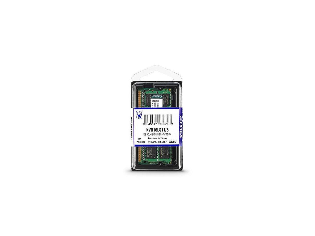 Kingston Technology 8GB 1600MHz DDR3L (PC3-12800) 1.35V Non-ECC 