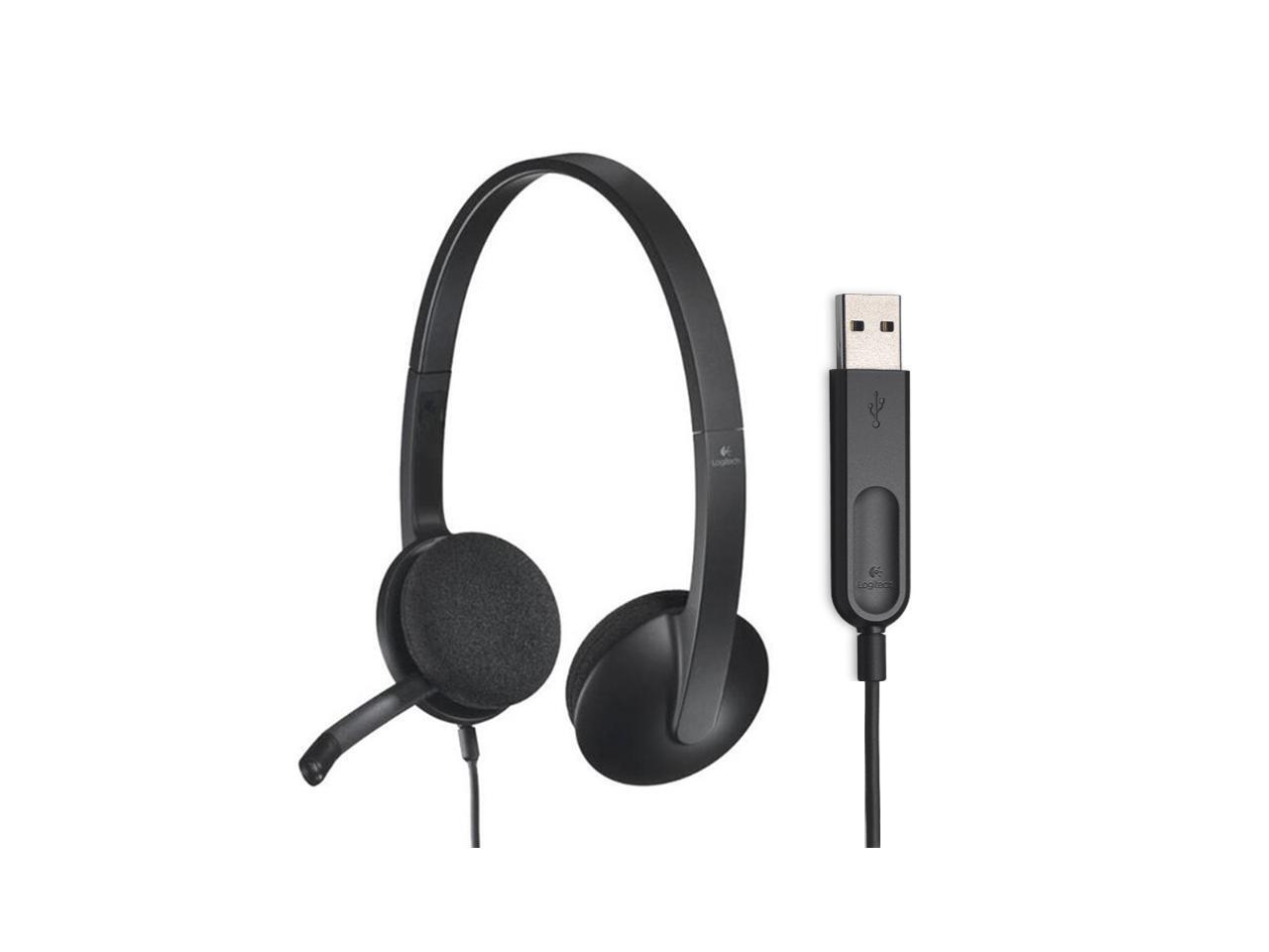 logitech h340 usb wired headset with microphone
