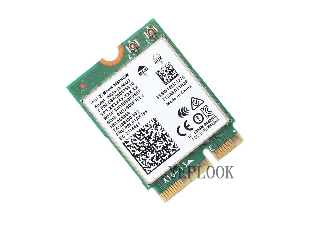 Wireless-AC 9462 9462NGW 9462AC 433Mbps Dual Band 2.4G/5GHz NGFF M.2 ...