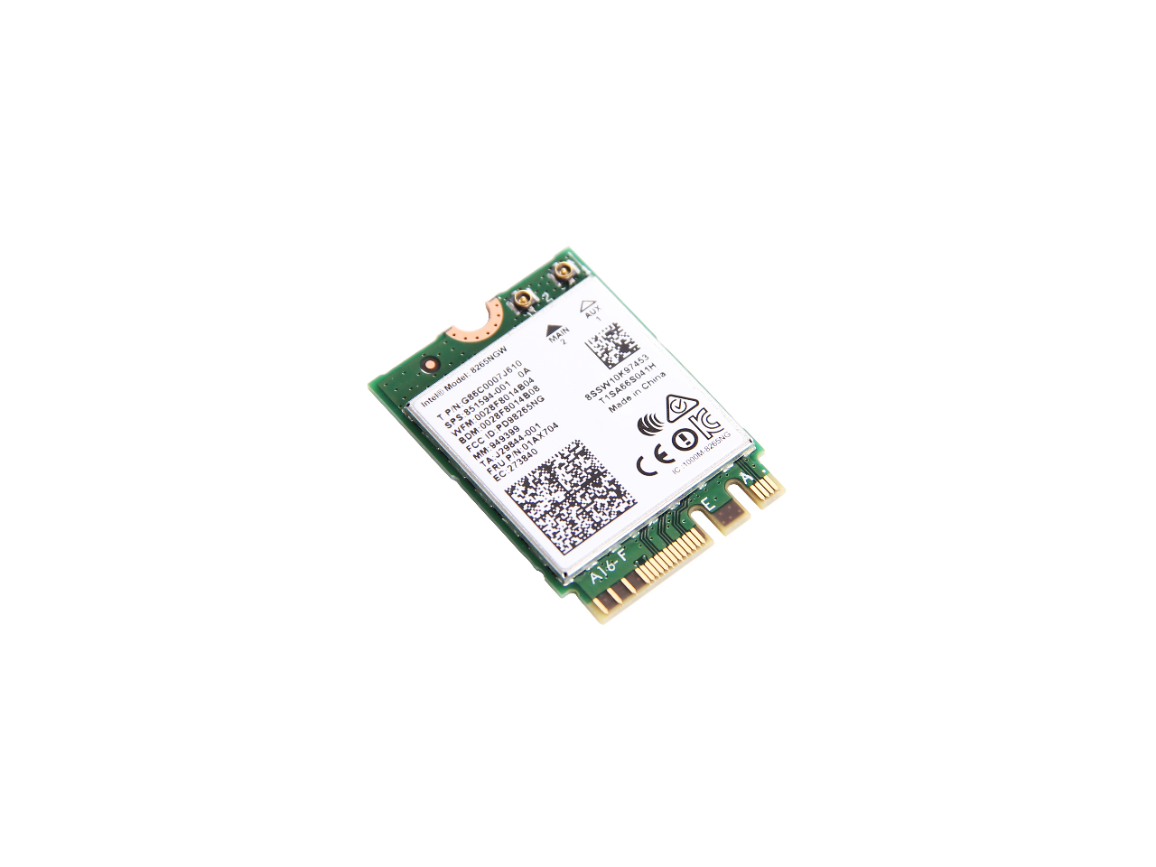 Intel 8265NGW AC 867Mbps NGFF Wifi Card Bluetooth 4.2 FRU01AX704 For