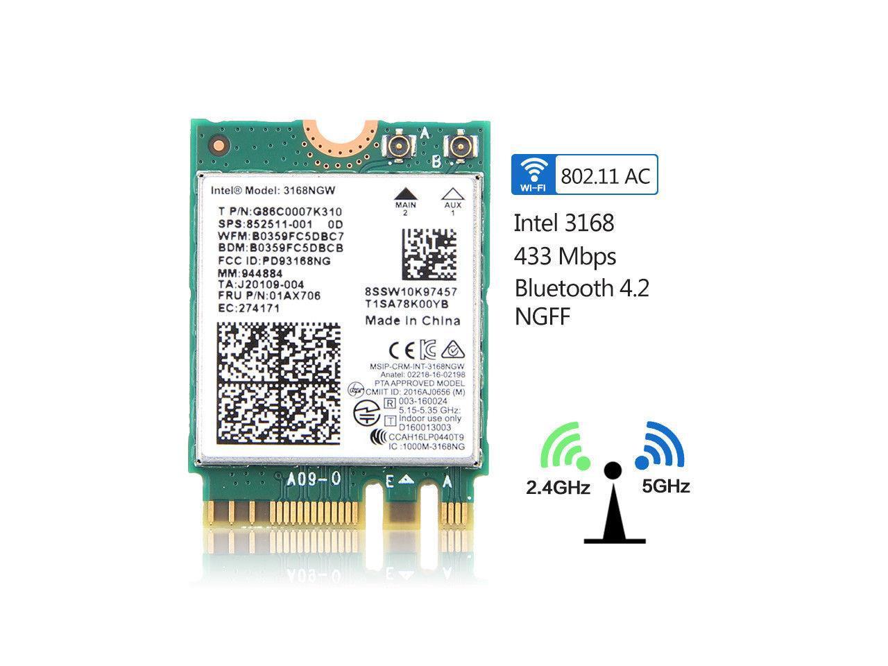 Intel r dual band wireless ac 3168 что это