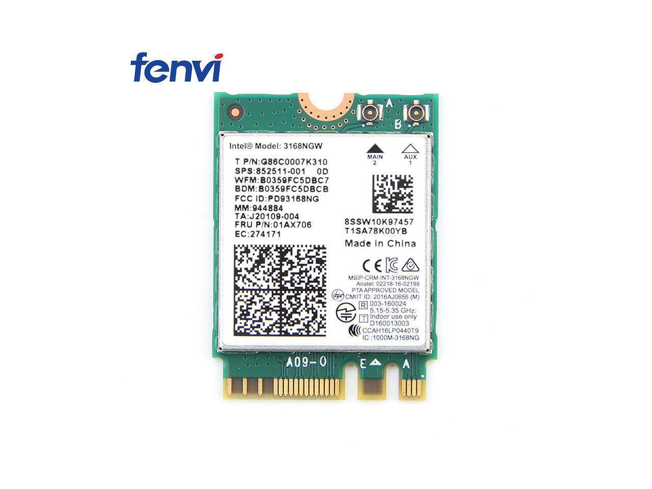 Intel dual band wireless ac 3168 настройка