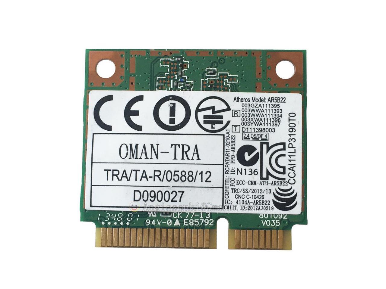 ATHEROS AR5B22 AR9462 DUAL BAND N + BLUETOOTH BT WIRELESS WIFI CARD