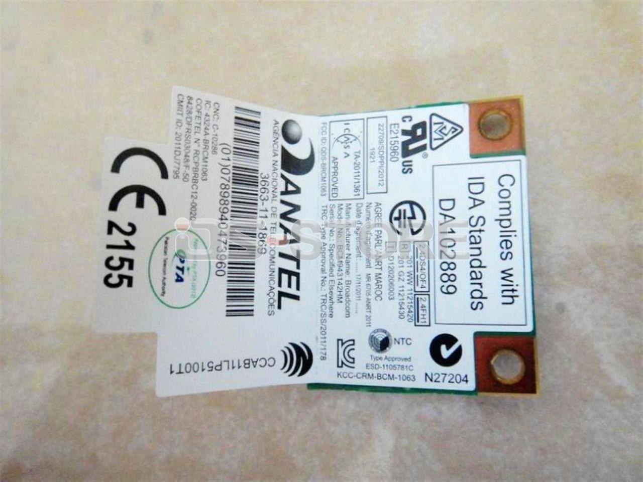 BroadCom BCM43142 BCM943142HM WIFI BT Card Wlan Wireless Bluetooth Half ...