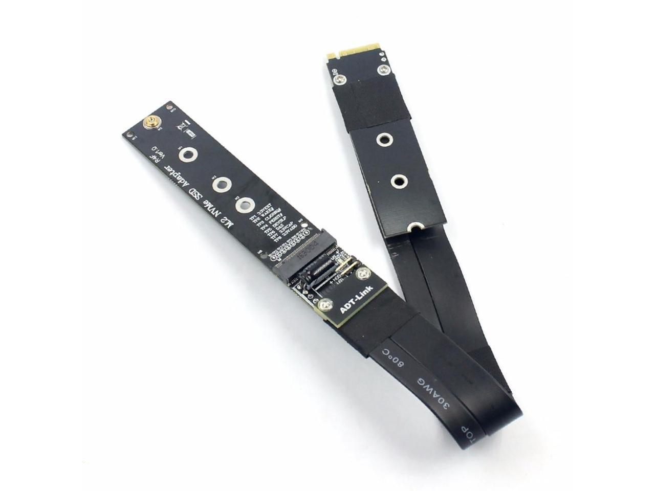 60cm,R42SL R42SF/R42SL/R42SR PCIe x4 3.0 Extension Cable PCI Express 4X to M.2 NVMe M Key 2280 Riser Card Gen3.0 Extender Line 32G/BPS 