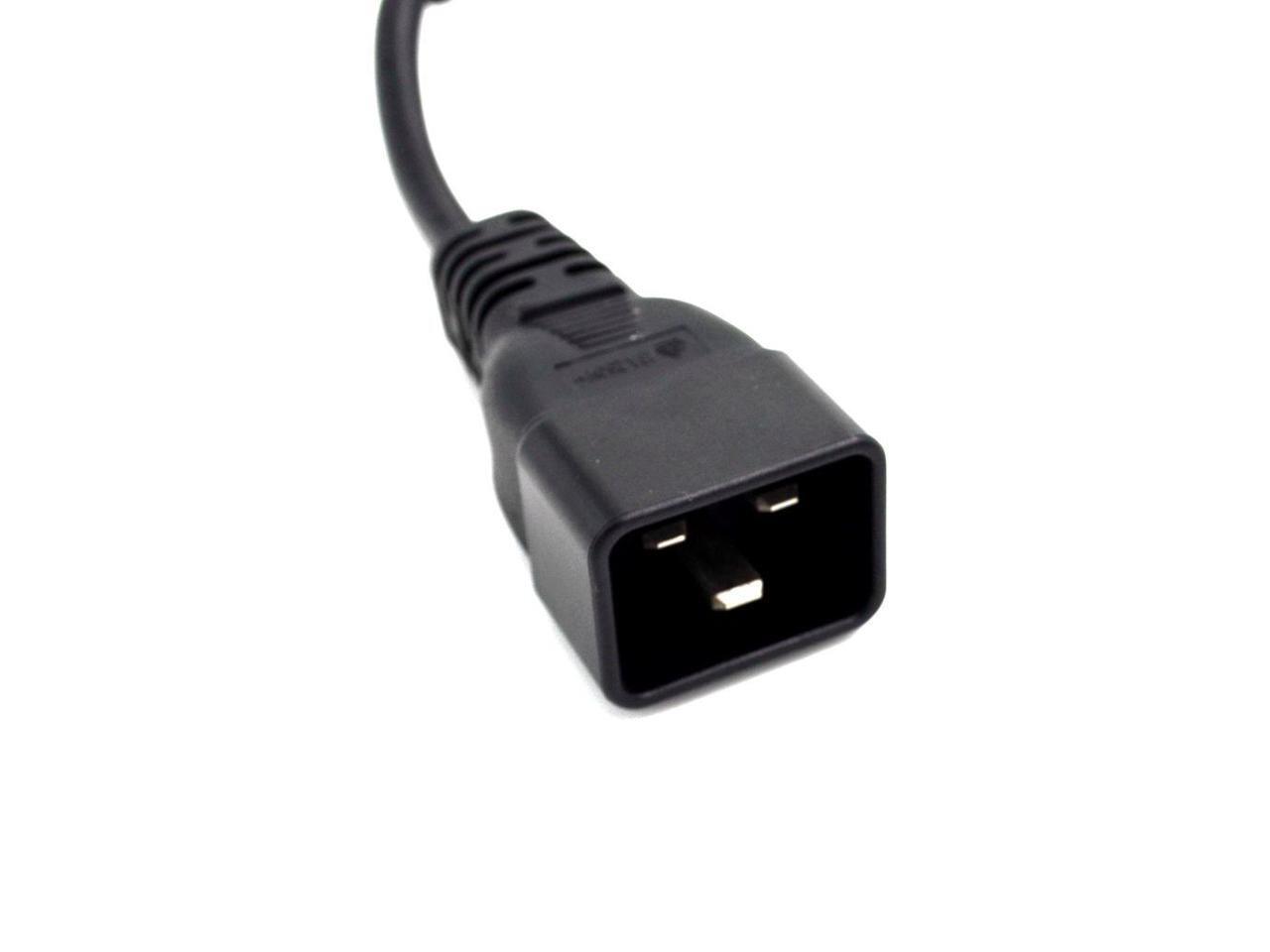 IEC 320 C20 Male to 2 x C13 Female Y Splitter Cable ,C13 C20 Power Cord