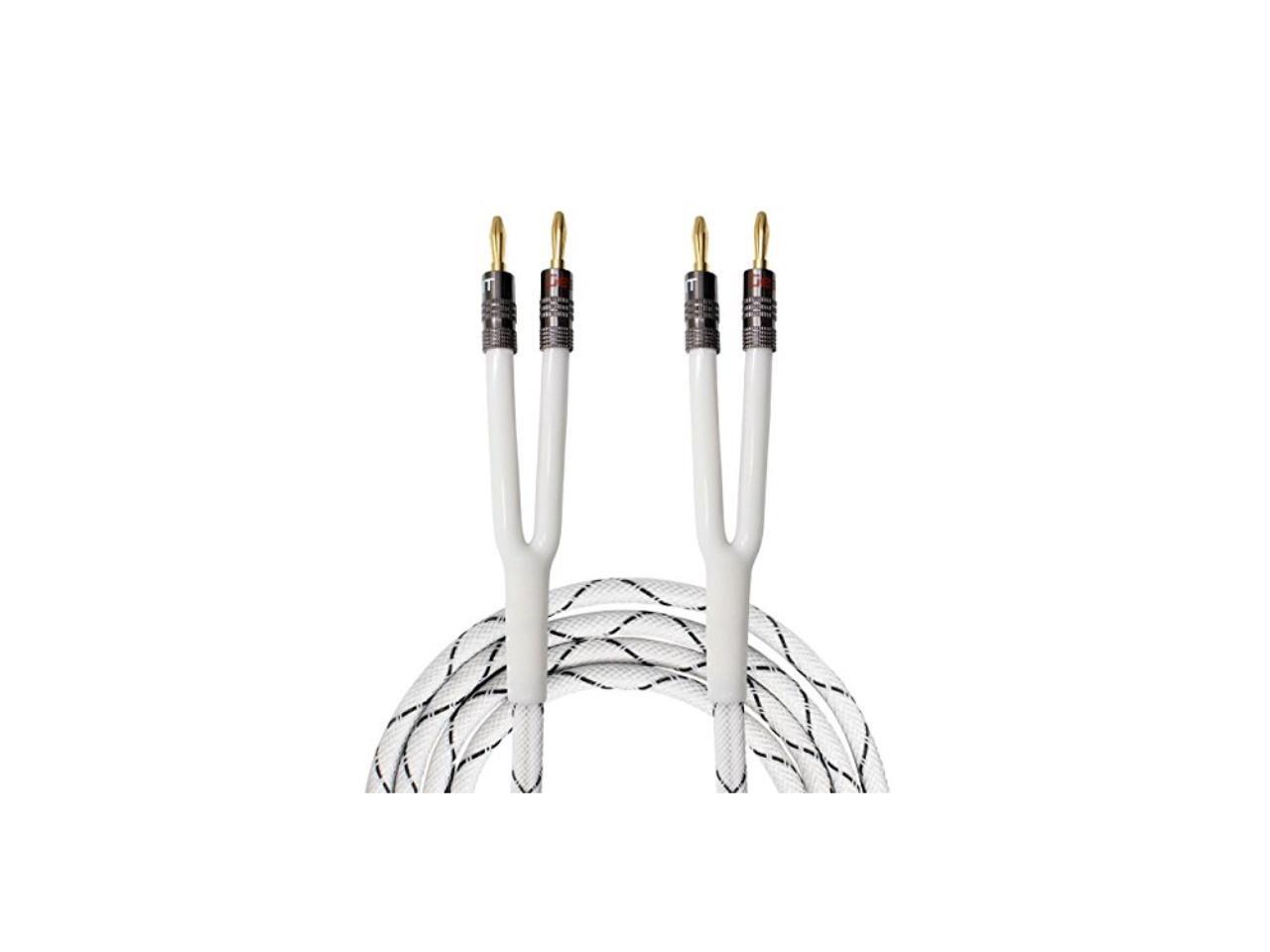 with Dual Gold Plated Banana Plug Tips OFC Black Construction Oxygen-Free Copper GearIT 12AWG Premium Heavy Duty Braided Speaker Wire 15 Feet