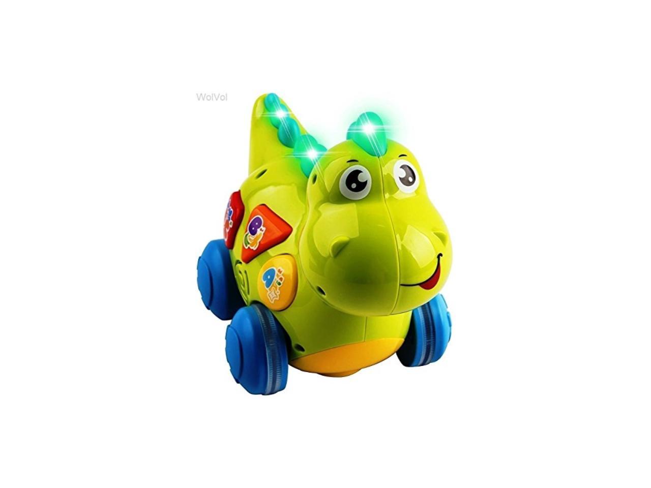 wolvol talking dinosaur toy with lights and sounds for kids 