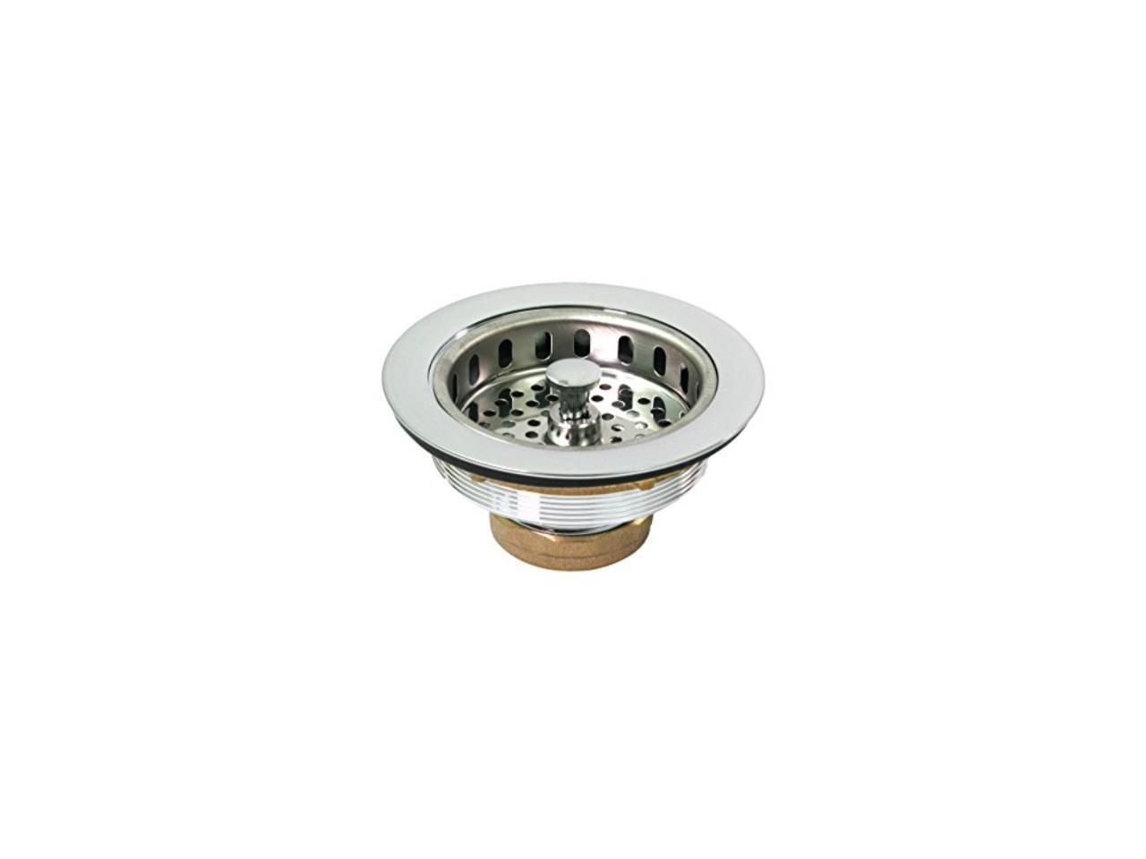 Everflow, 7512, 4" Heavy Duty Chrome Plated Cast Brass, Basket Sink