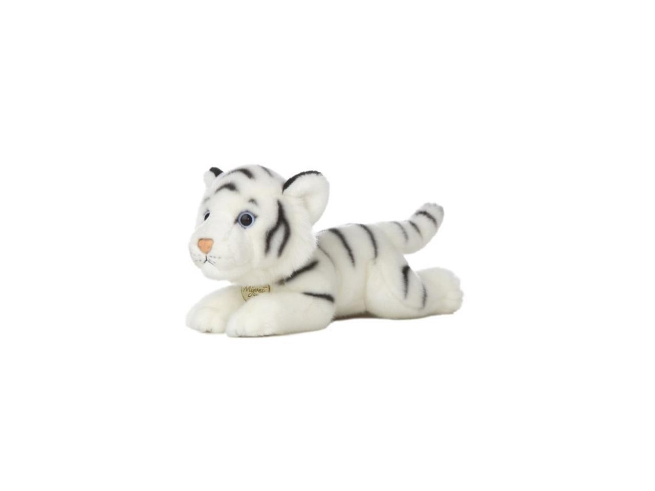 small stuffed white tiger