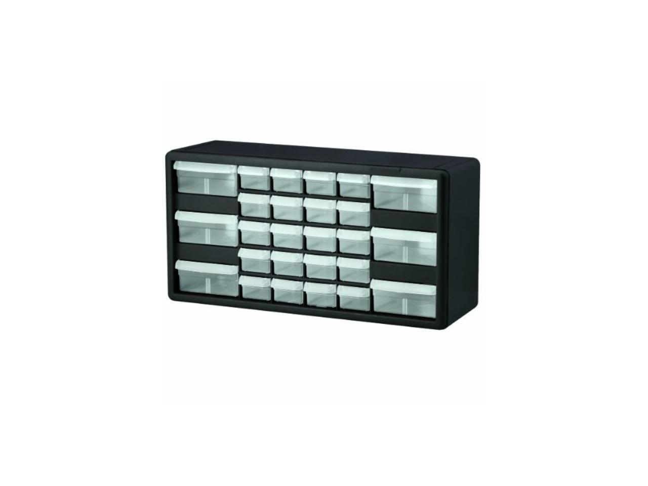 AkroMils Stackable 26 Drawers 20"x63/8"x1011/32" Black/Gray