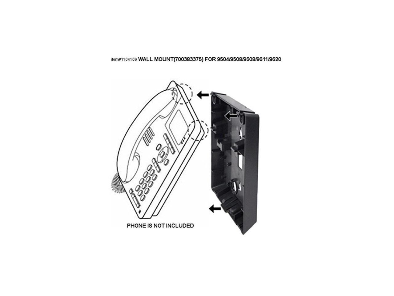 Avaya Phone Wall Mount Kit For 9508, 9504, 9608, 9611, and 9620 Phones