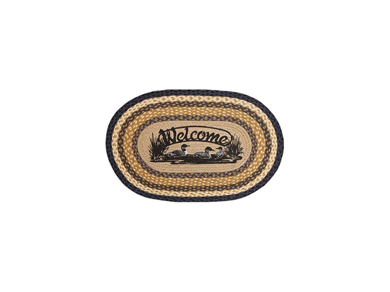 earth rugs rug, 20 x 30", light dark blue/mustard