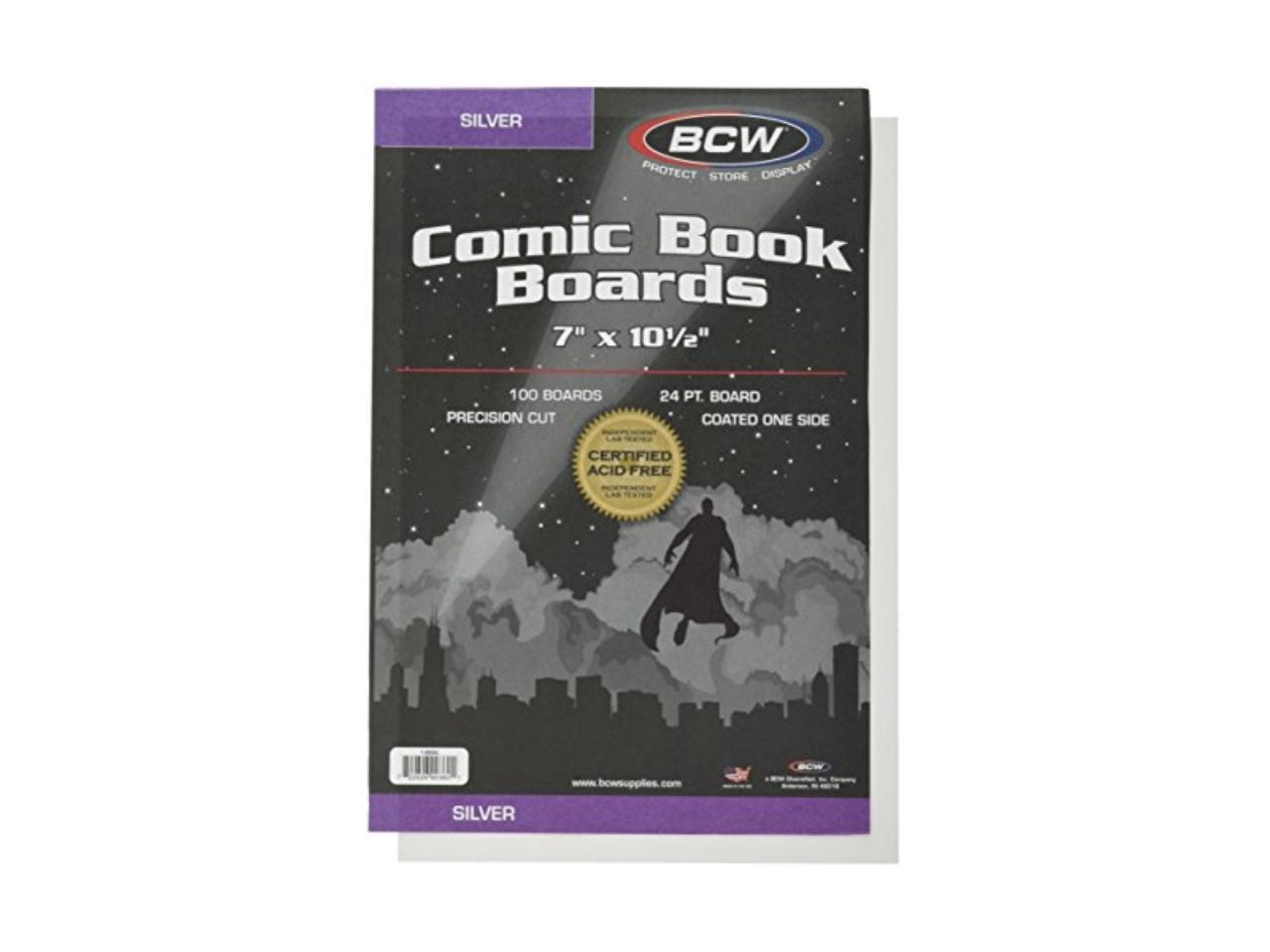 7 x 10 1/2" Silver BCW Backing Boards 