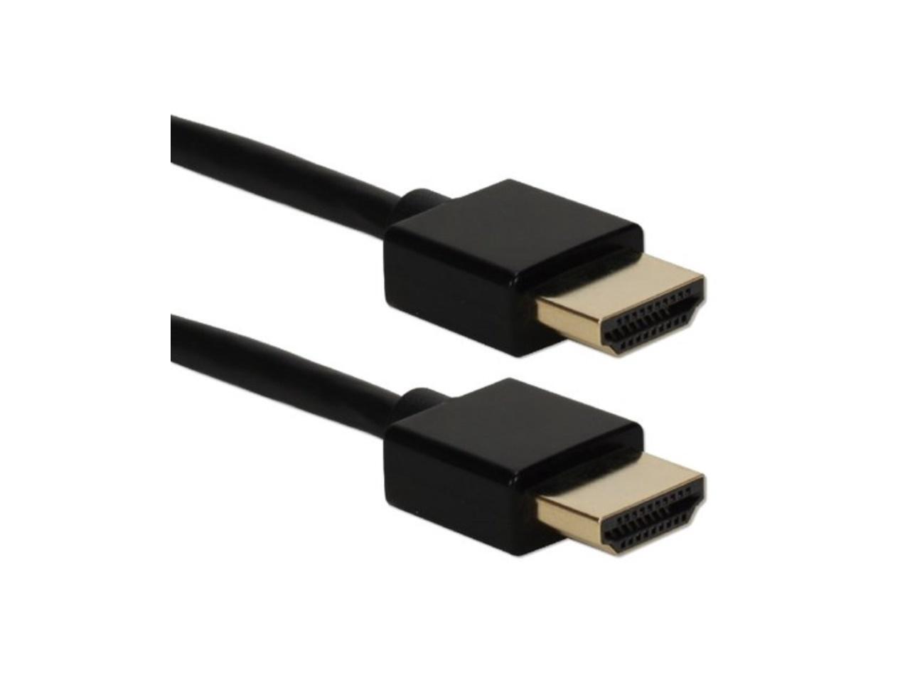 QVS 10ft High Speed HDMI UltraHD 4K with Thin Flexible Cable