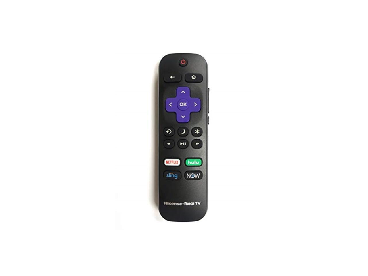 original hisense roku tv remote w/volume control & tv power button for ...