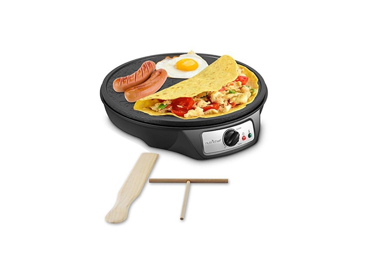 NutriChef PCRM12 Electric Crepe Maker / Griddle, Hot Plate Cooktop