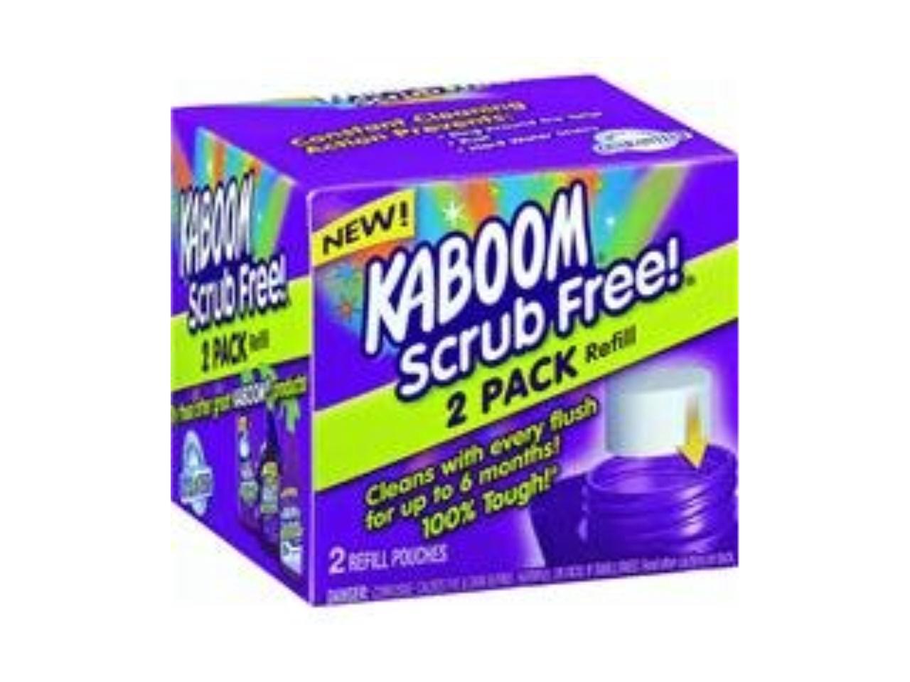 kaboom with oxiclean scrub free! refill, 2 ct