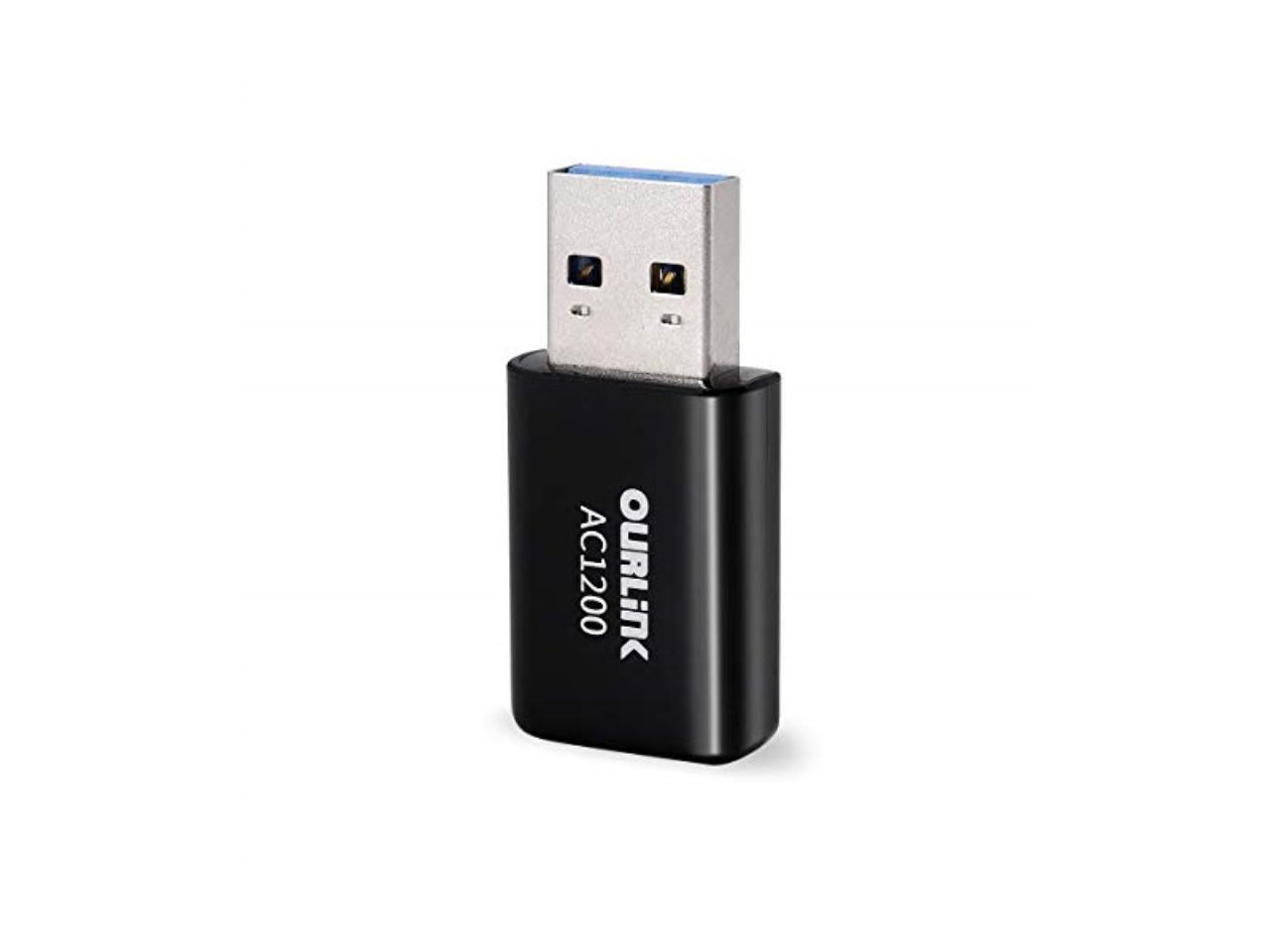 OURLiNK USB WiFi Adapter 1200Mbps USB 3.0 Wireless Network WiFi Dongle