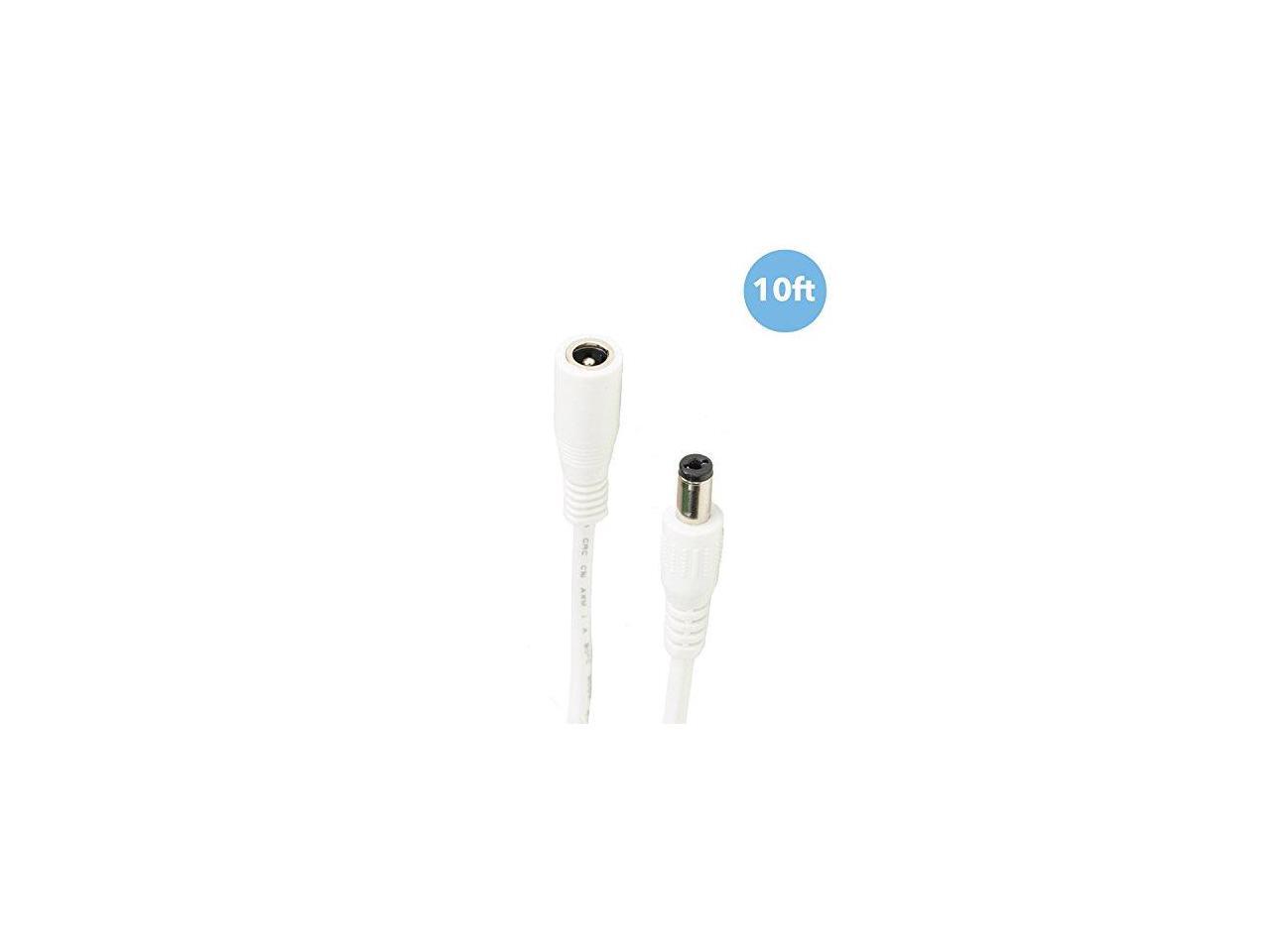 Amcrest Universal 12V DC Power Extension Cable (10ft) For Power Supply