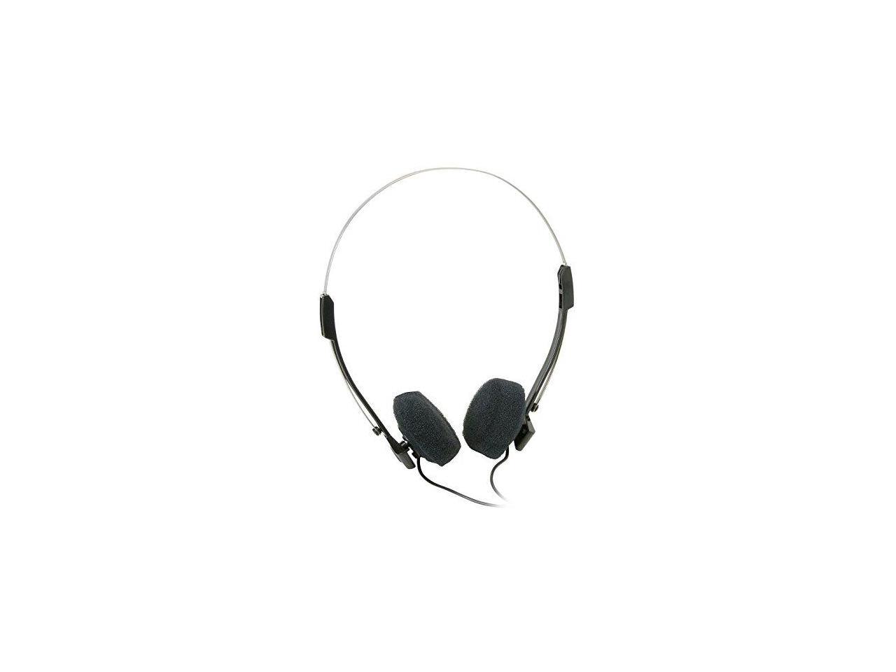 Parts Express Mini Stereo Lightweight Headphones with 4 ft. Cord