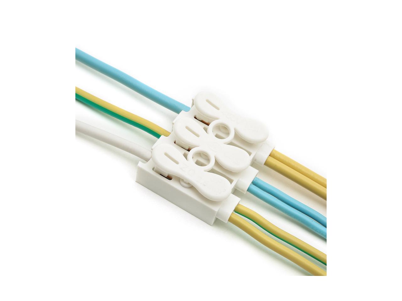 30x Electrical Cable Connectors Quick Splice Lock Wire Terminal Self Locking wbf