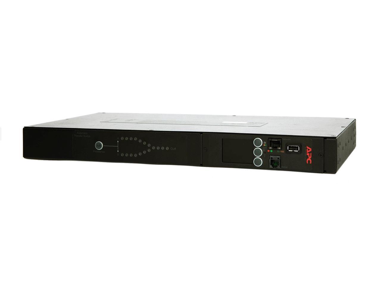Apc By Schneider Electric Rack Ats 230V 16A C20 In (8) C13 (1) C19 Out