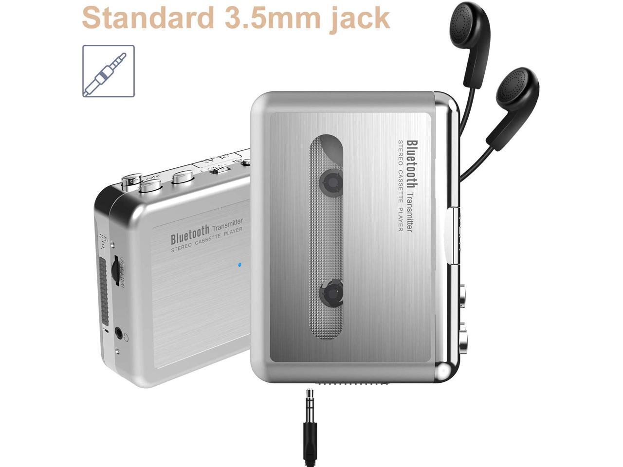 DIGITNOW! Bluetooth Walkman Cassette Player Bluetooth Transfer Personal Cassette, 3.5mm
