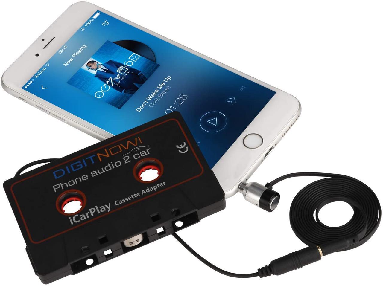 Car Cassette Adapter to Play Smartphone Music Through Cassette Deck