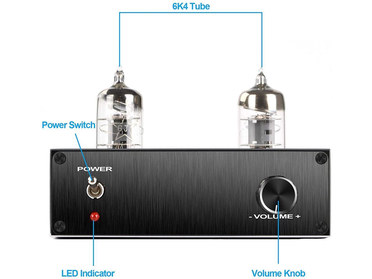Vacuum Tube Preamp,Audio Vacuum Tube Preamplifier Mini Electronic HiFi