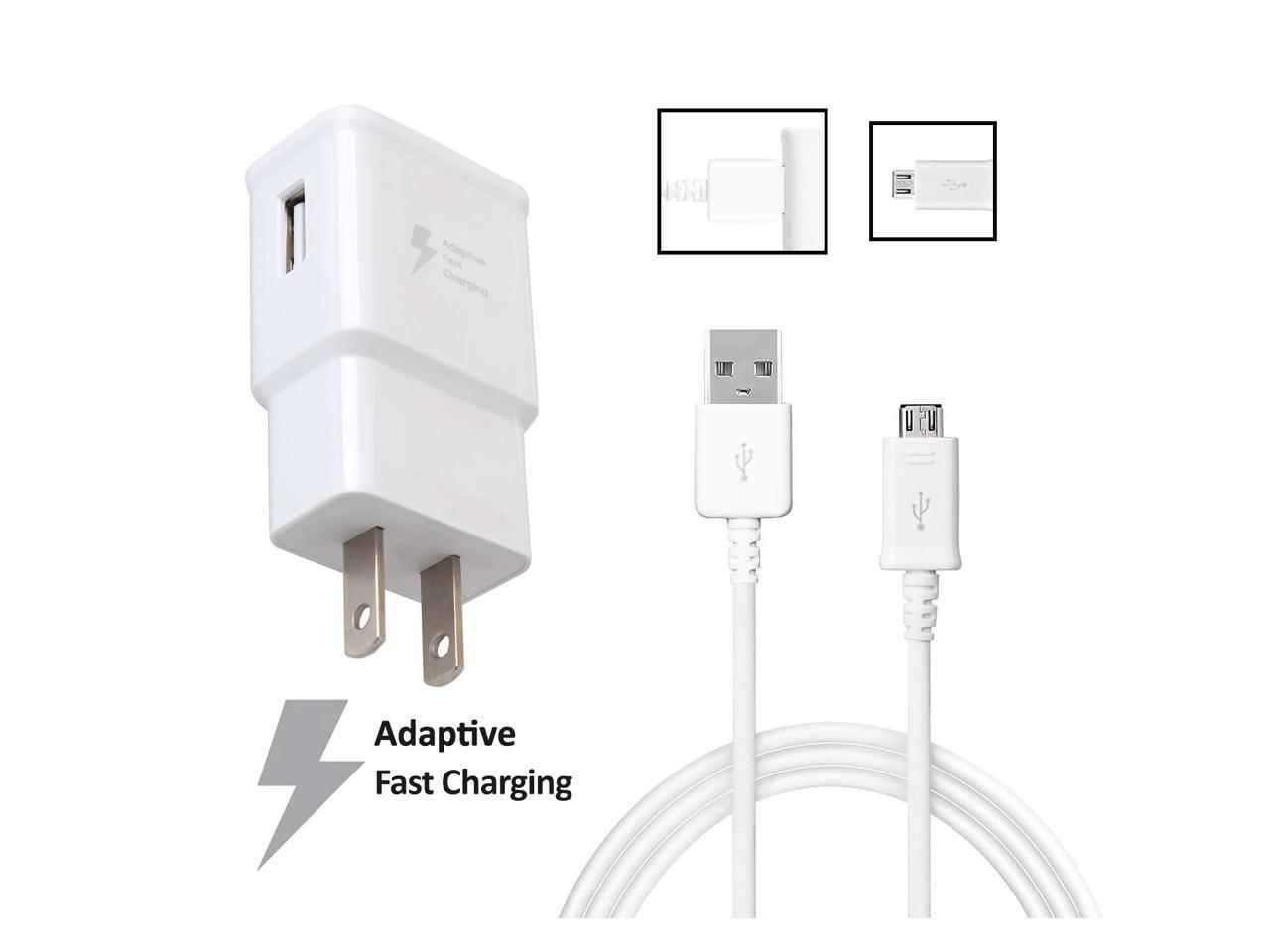5 Pack Oem Quick Fast Charger For Samsung Galaxy A5 15 Old Model Cell Phones Wall Charger 5 Ft Micro Usb Cable Afc Uses Dual Voltages For Up To 50 Faster Charging Bulk
