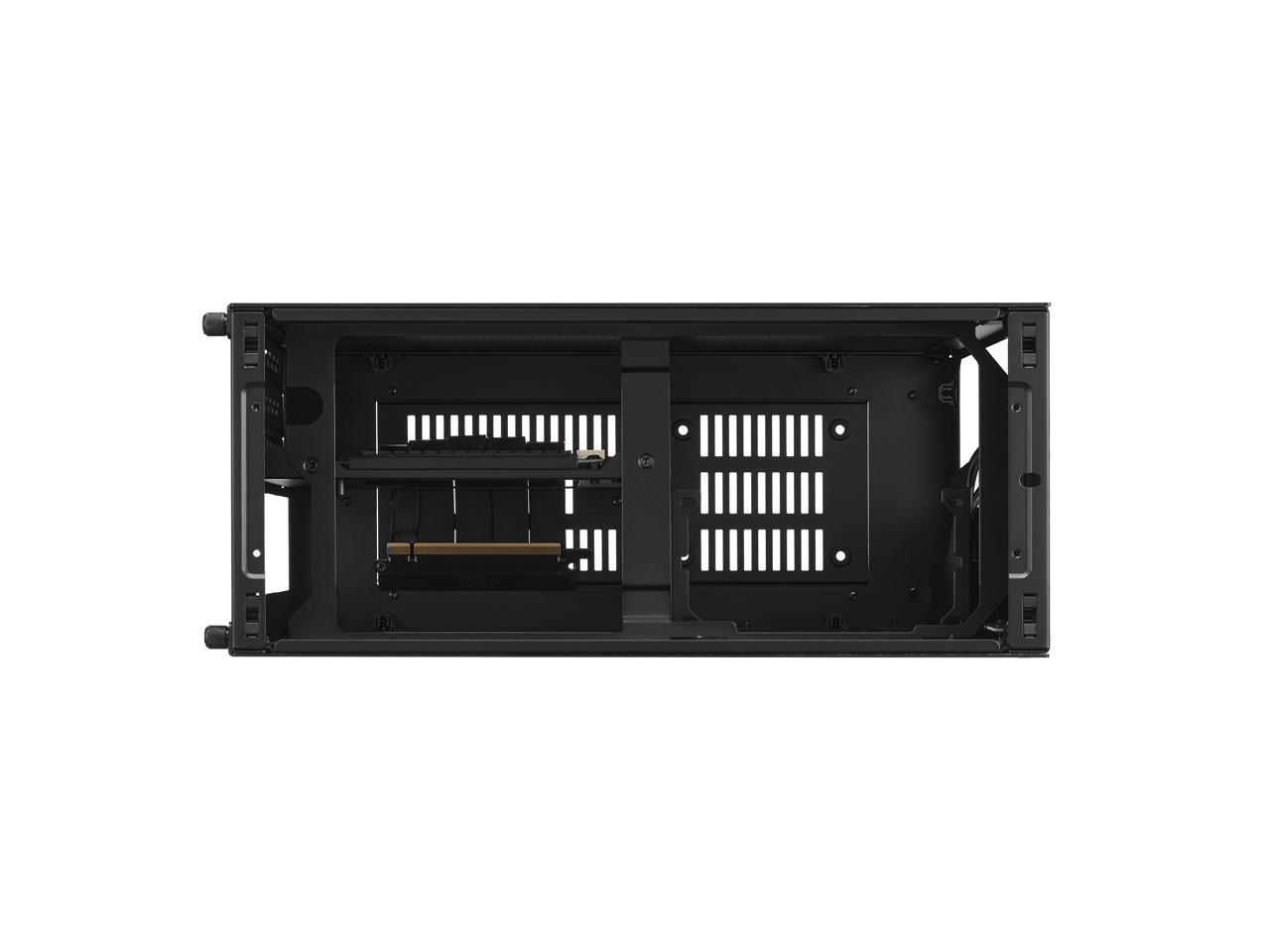 LIAN LI A4-H2O Black SPCC / Aluminum Mini-ITX Computer Case, PCI4 