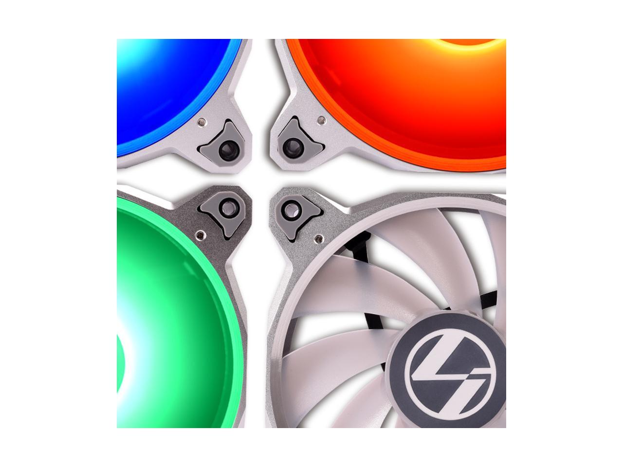 LIAN LI BORALITE Series RGB BORALITE1203A S, 120mm LED PWM Fan, 3 FANS