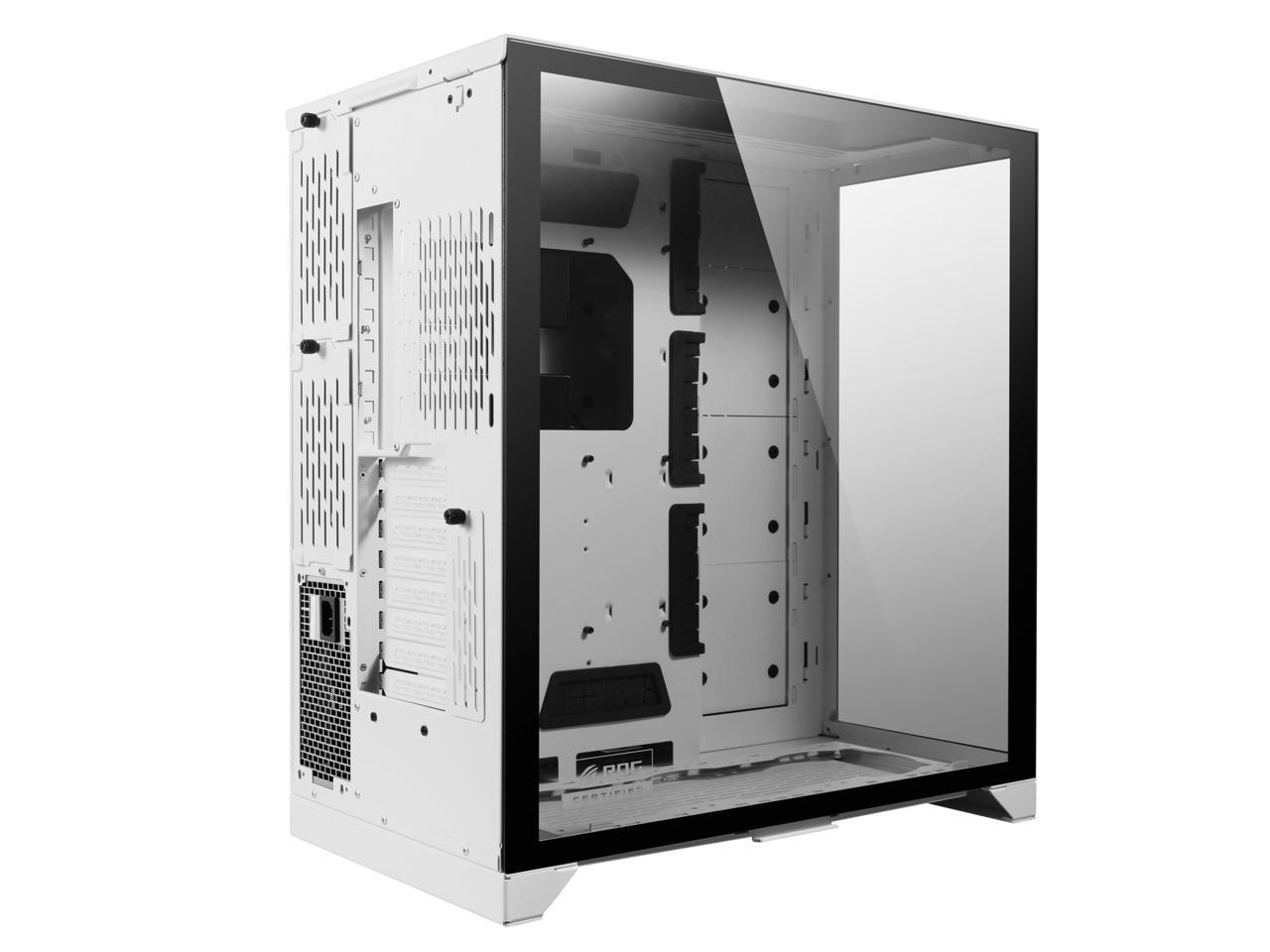 Lian Li O11 Dynamic Xl Rog White Full Tower Gaming Computer Case Newegg Com