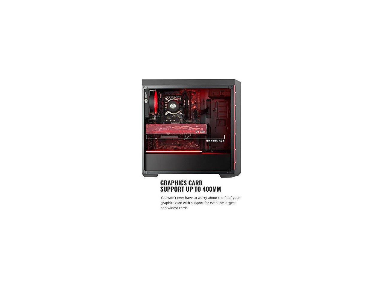 Cooler Master Mcb B600l Ka5n S00 Masterbox Mb600l Mid Tower Computer Case Atx Micro Atx Mini Itx Supported Sleek Design With Red Side Trim And Acrylic Side Panel Newegg Com