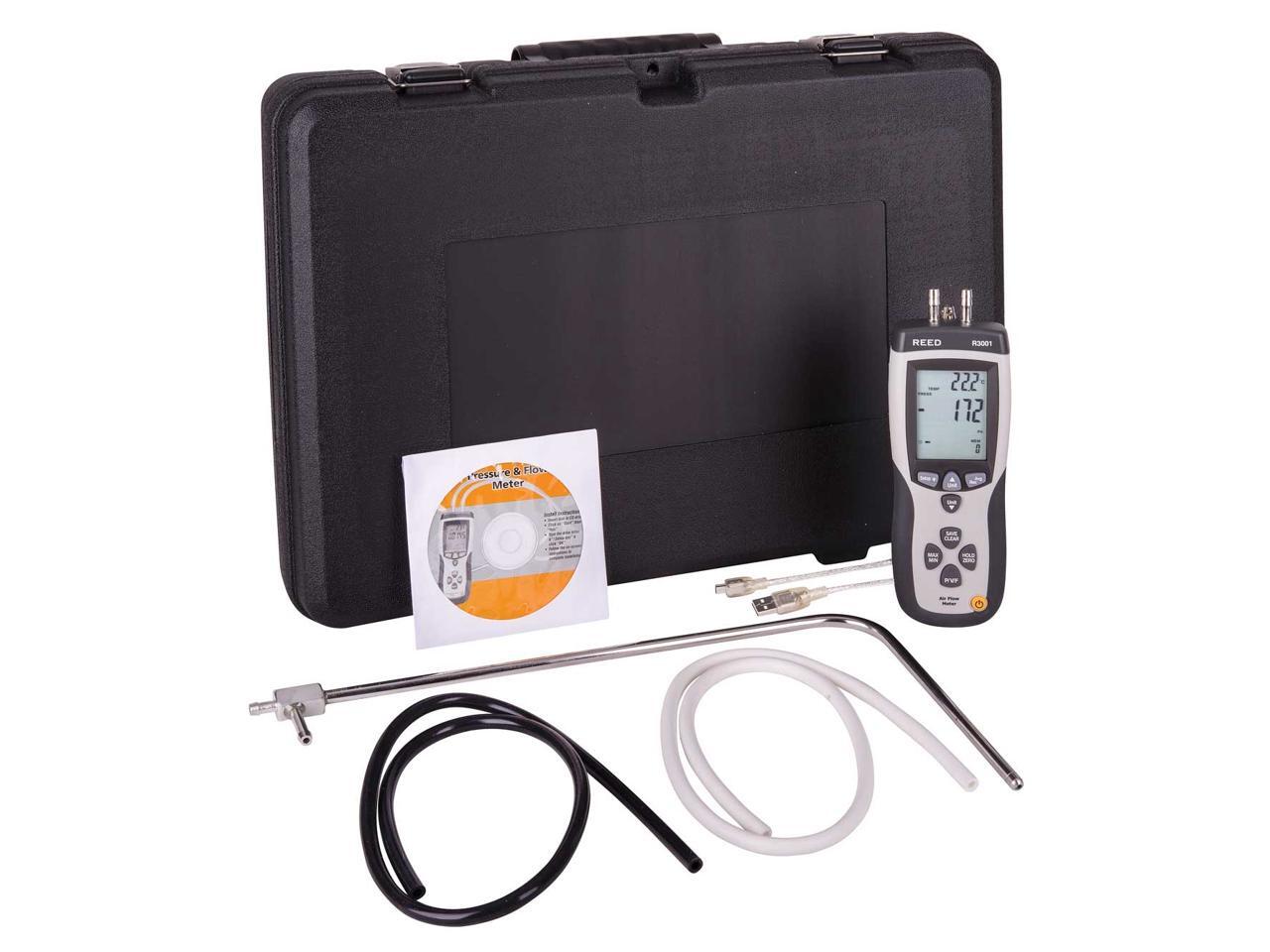 REED Instruments R3001 Pitot Tube Anemometer / Differential Manometer