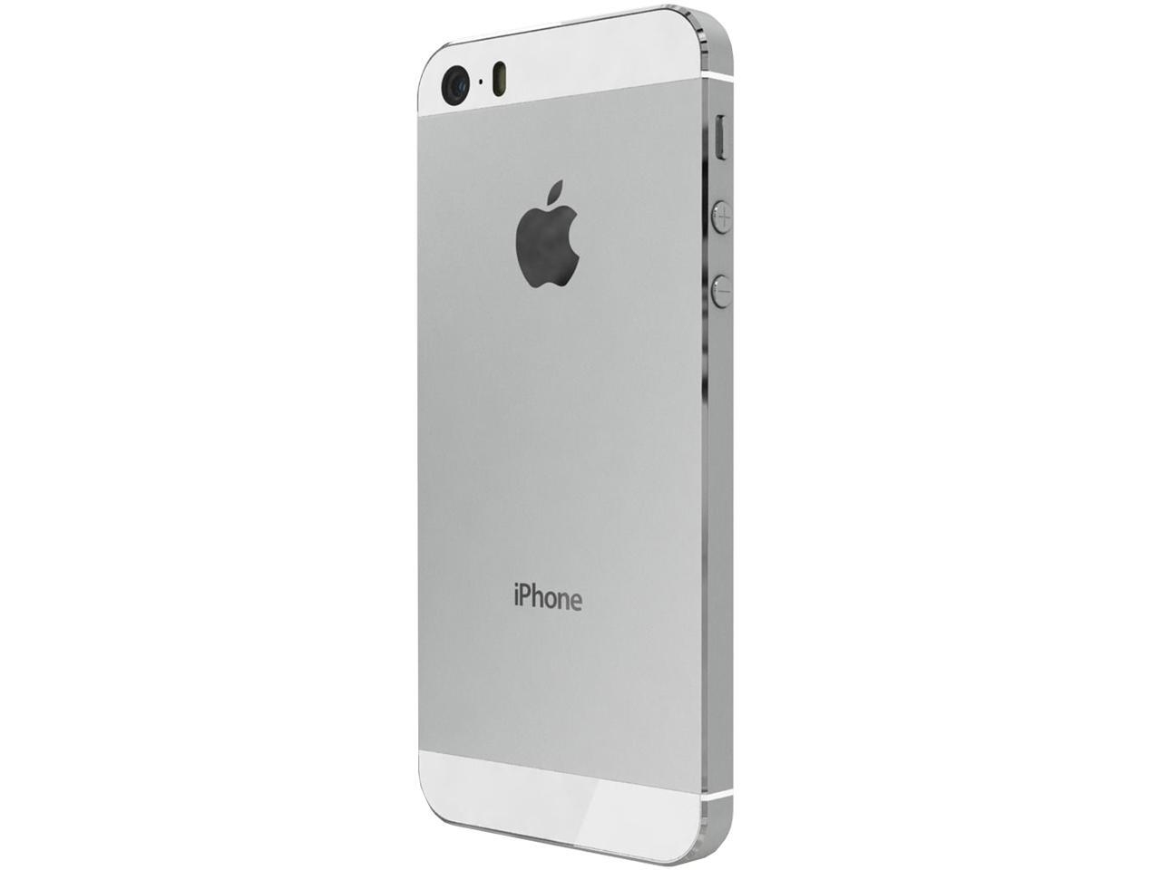 Refurbished Apple iPhone 5s 32GB Silver Factory Unlocked Get Case