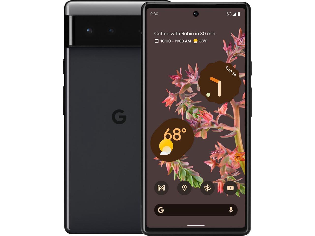 Refurbished: Google Pixel 6 | Unlocked | Stormy Black | 128 GB - Newegg.com