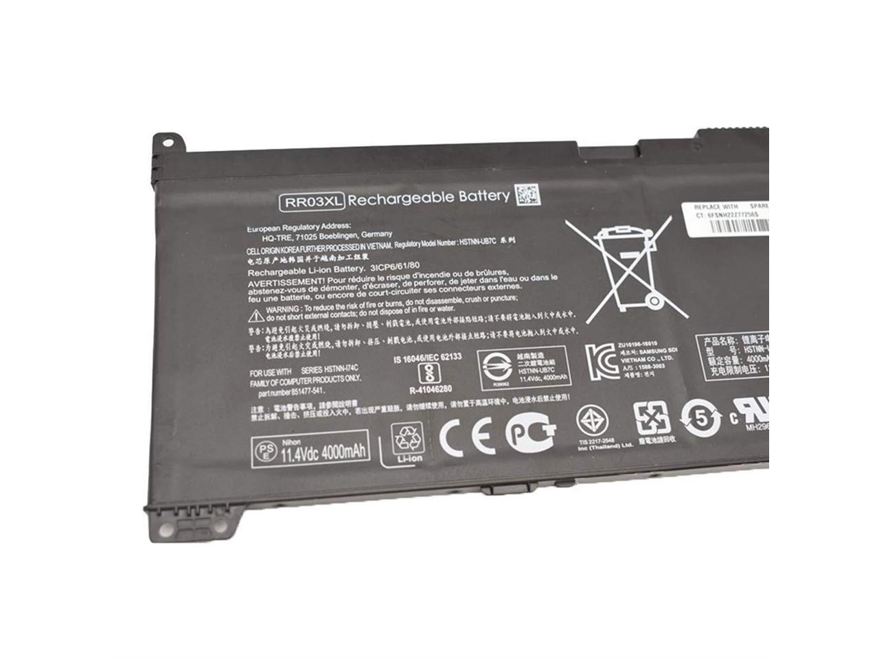 Rr03xl аккумулятор hp