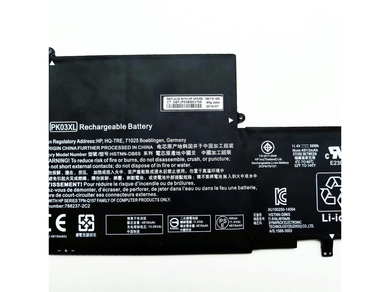 Аккумулятор hp pk03xl
