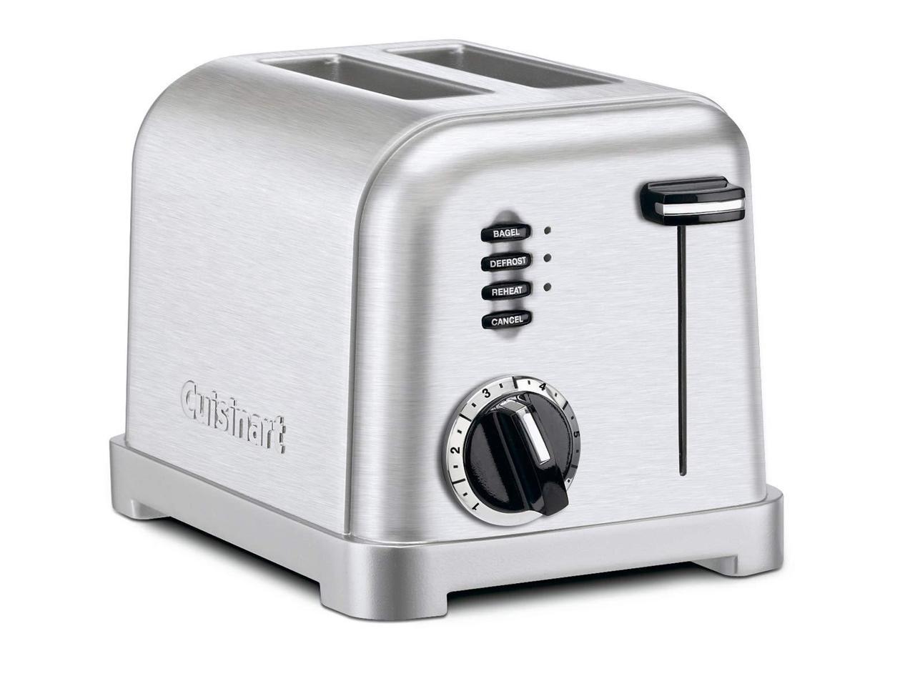 Cuisinart CPT-160P1 Metal Classic 2-Slice Toaster, Brushed Stainless ...