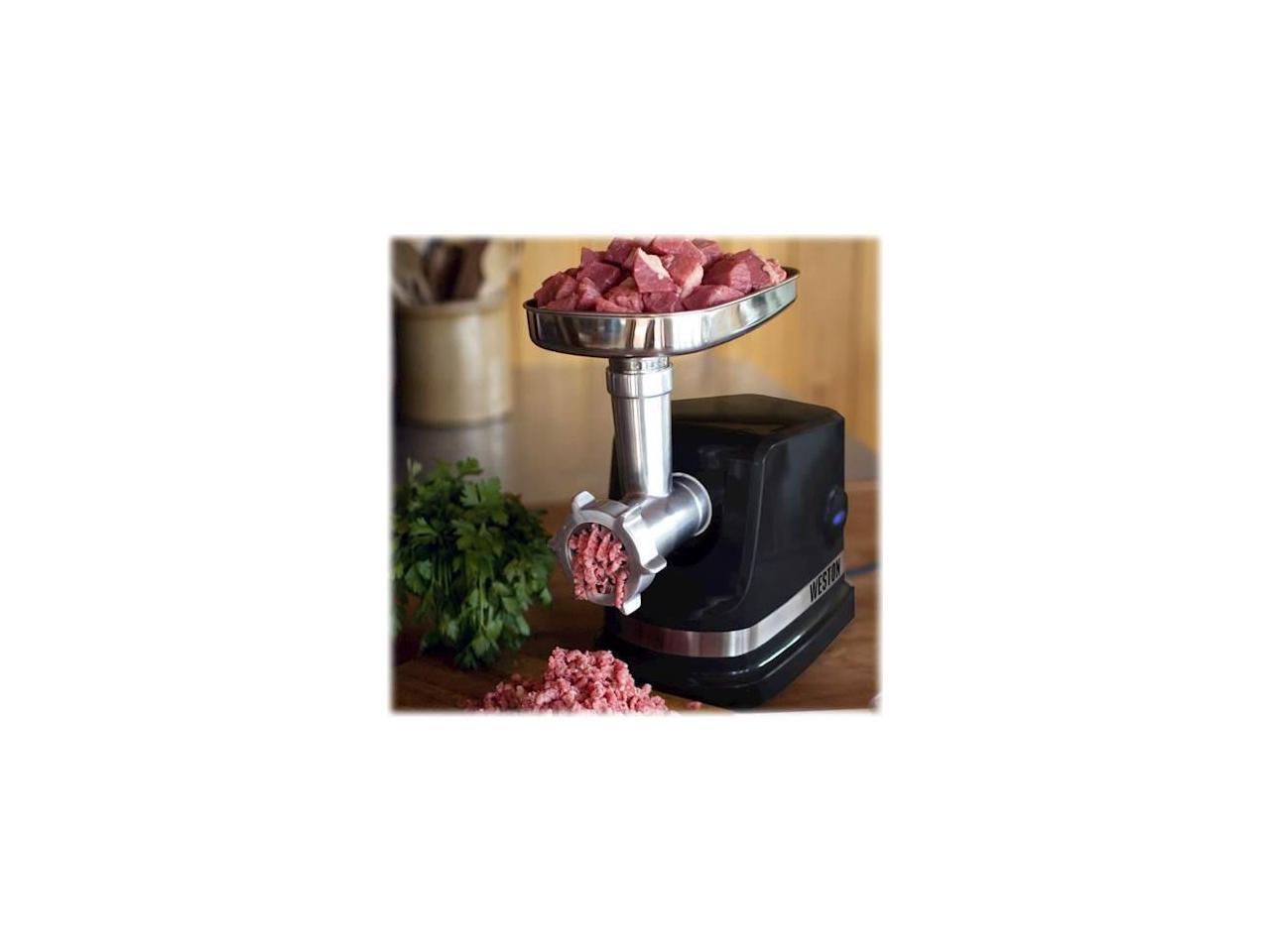 Weston 8 Electric Meat Grinder & Sausage Stuffer Black