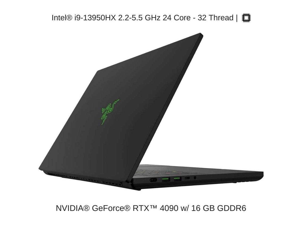 Razer Blade 16 Black, 16" Dual UHD+ 120Hz / FHD+ 240Hz, 2.2 GHz i9