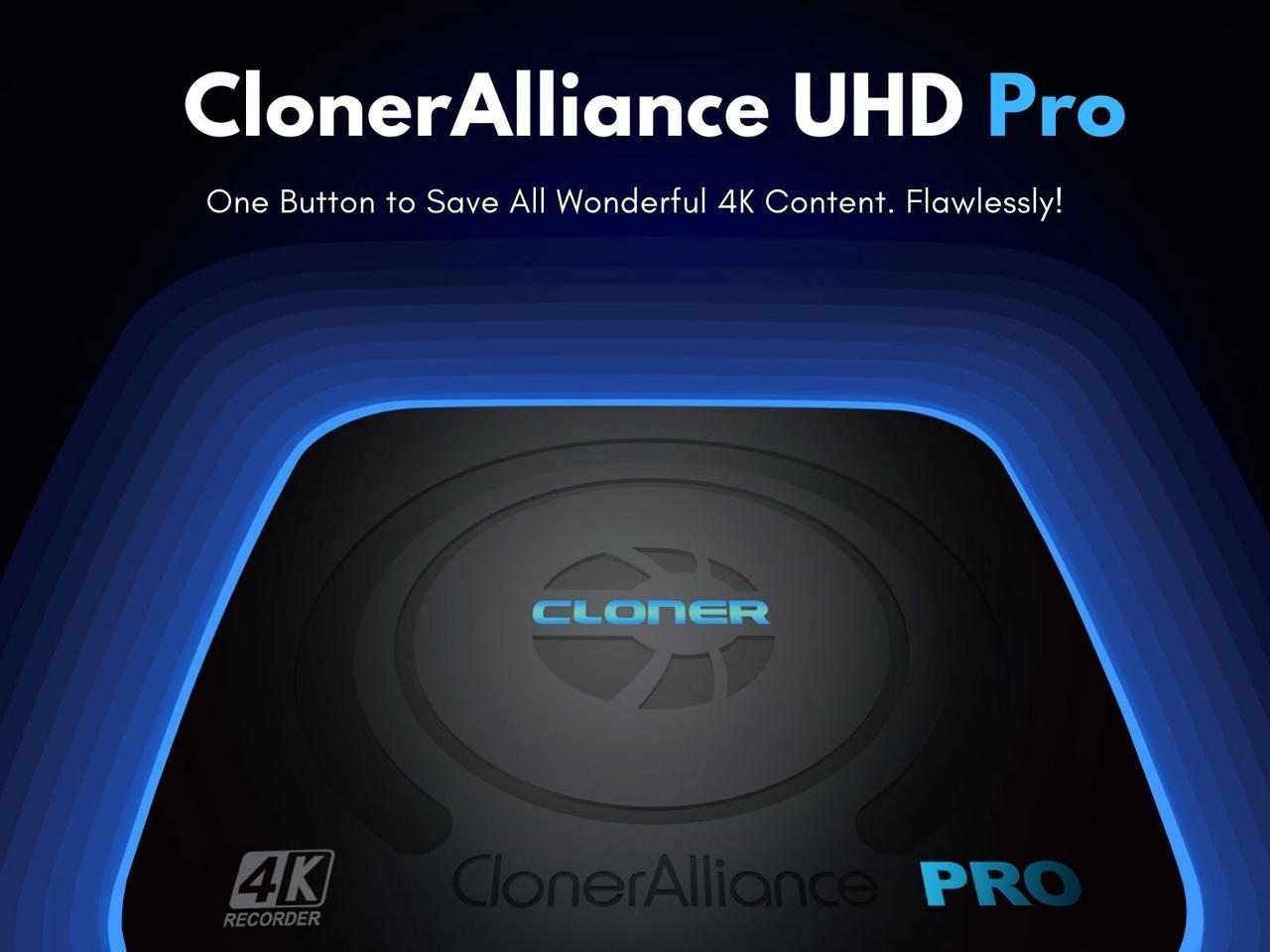 ClonerAlliance UHD Pro, Standalone 4K H.265/H.264 HDMI Video & Gaming